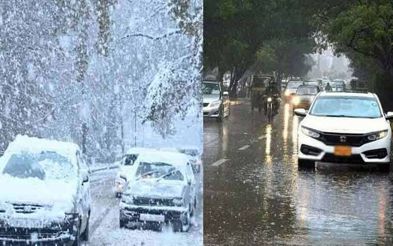 برفباری کے ساتھ بارشیں، سردی کی شدت میں اضافہ