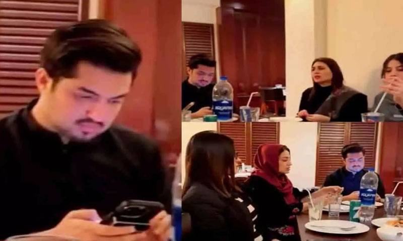 معروف اینکر اقرار الحسن کو تینوں بیویوں کیساتھ ڈنر پر تنقید کا سامنا