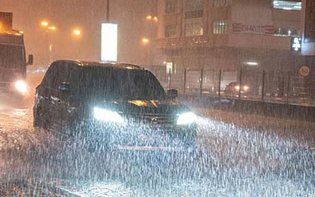 متحدہ عرب امارات کی شمالی ریاستوں میں بارش سے سردی میں اضافہ