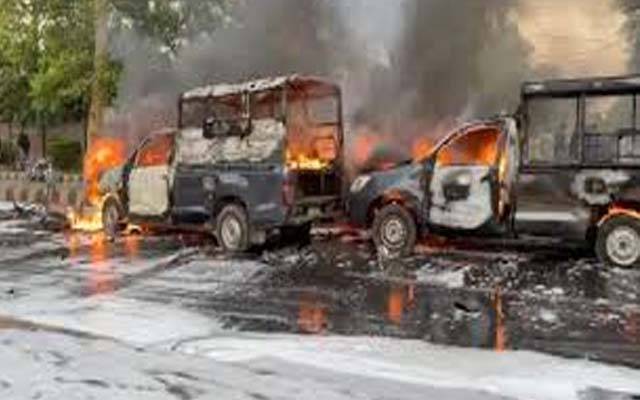 سانحہ9مئی،مغلپورہ میں پولیس گاڑیاں جلانے کے مقدمہ کی سماعت کل تک ملتوی