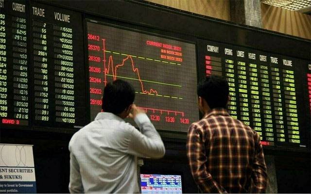 انڈیکس بلند ترین سطح پر پہنچنے کے بعد مندی کا شکار 