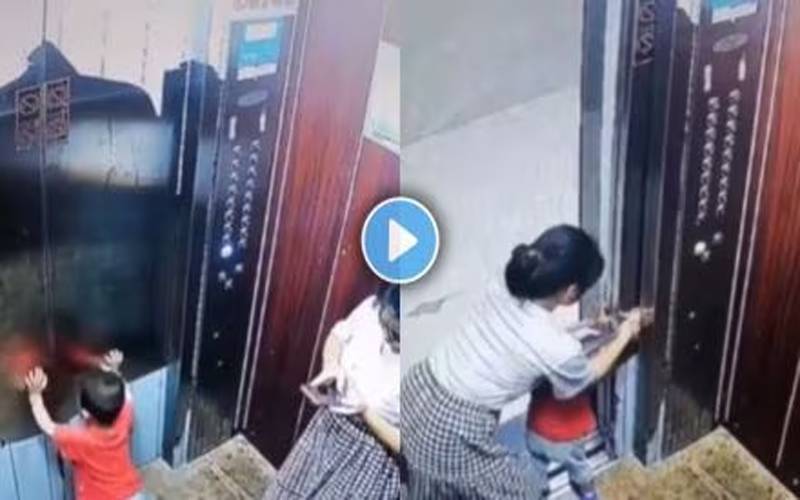 فون میں مگن لاپروا ماں نے بچے کی زندگی خطرے میں ڈال دی  