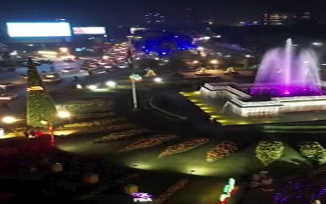 لبرٹی چوک ایک بار پھر روشنیوں سے جگمگا اُٹھا