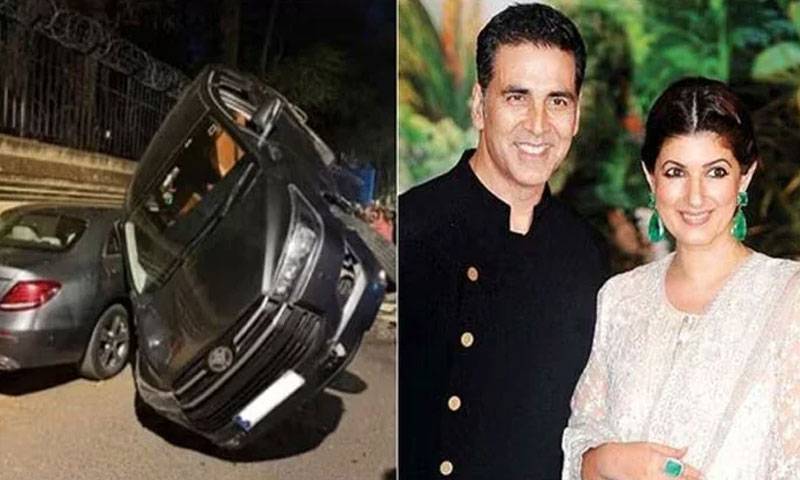 اداکار اکشے کمار اور ٹوئنکل کھنہ ٹریفک حادثے کا شکار