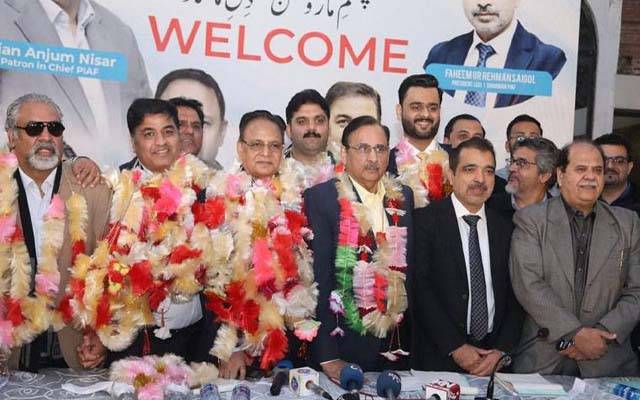 طاہر جاوید ملک اور مدثر مسعود چوہدری کی پیاف انجم نثار گروپ میں شمولیت