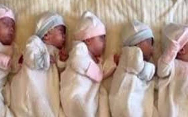  بیک وقت پیدا ہونے والے5 نومولود بچے وفات پا گئے 