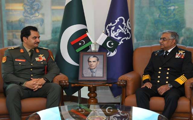 لیبیا کی مسلح افواج کے نائب کمانڈر انچیف کی ایڈمرل نوید اشرف سے ملاقات