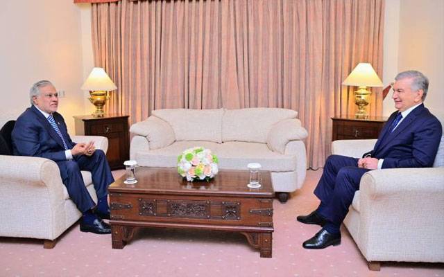 اسحاق ڈار کی ازبکستان کے صدر شوکت مرزیایوف سے ملاقات، دوستانہ تعلقات کی اہمیت پر زور