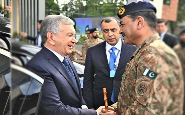  ازبکستان کے صدرشوکت مرزیوئیف کا گلوبل انڈسٹریل اینڈ ڈیفنس سلوشنز کادورہ، فیلڈ مارشل نے پاکستانی ڈیفینس پروڈکٹس کا معائنہ کروایا