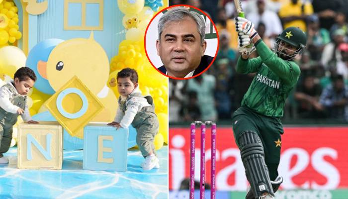 ٹی ٹوئنٹی ورلڈکپ: محسن نقوی نے پاکستان کی جیت فہیم اشرف کے جڑواں بچوں کے نام کردی