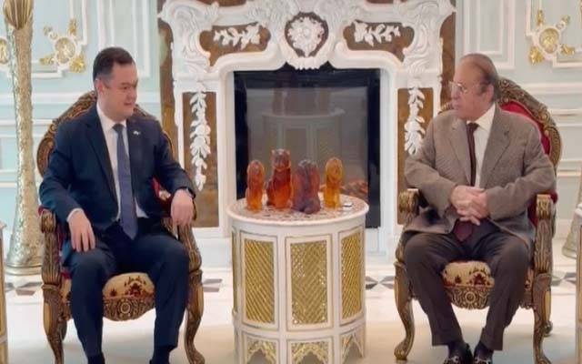 سابق وزیر اعظم نواز شریف کی ازبک سفیر علی شیر تختیوف کی ملاقات ؛ اقتصادی تعاون بڑھانے پر تبادلہ خیال