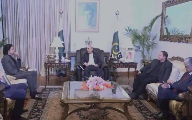 صدرِ مملکت آصف علی زرداری سے سینیٹر فیصل واوڈا کی ملاقات، باہمی دلچسپی کے امور پر تبادلۂ خیال