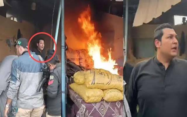  تجاوزات کے خلاف آپریشن کے دوران  اسسٹنٹ کمشنر  ہاظم بنگوار پر  پیٹرول بم سے حملہ 