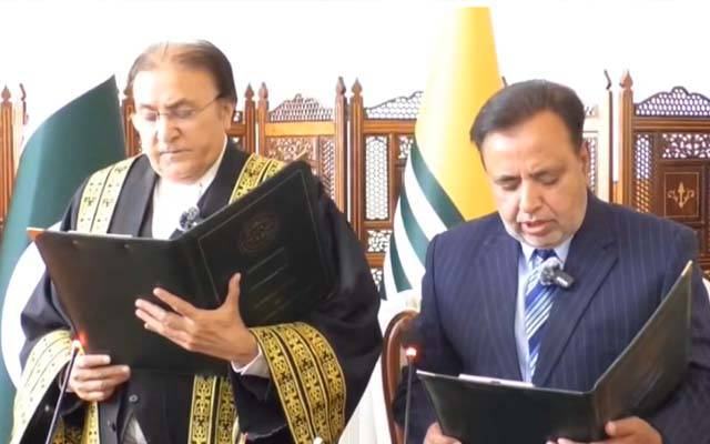 جسٹس ریٹائرڈ غلام مصطفٰی مغل نے بطور چیف الیکشن کمشنر آزادکشمیر عہدے کا حلف اٹھا لیا