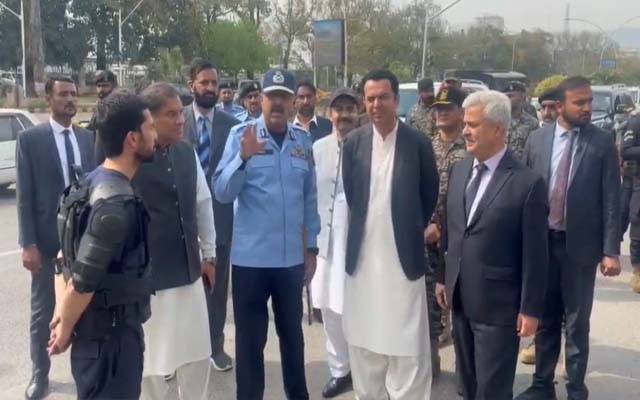  وزیر مملکت برائے داخلہ کا ریڈ زون، ڈپلومیٹک انکلیو اور  دیگر حساس مقامات کا دورہ