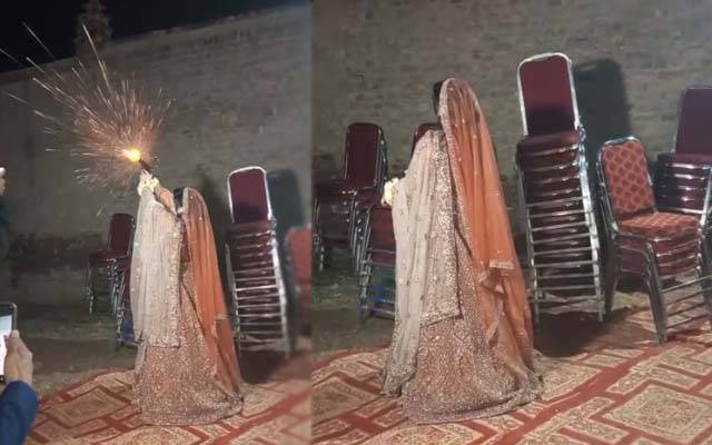 ہوائی فائرنگ کی ویڈیو وائرل؛ دلہا فرار دلہن گرفتار