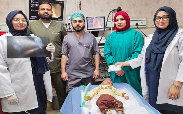  جنرل ہسپتال کے ڈاکٹرز کی بروقت کارروائی، تین ماہ کے بچے کی جان بچا لی