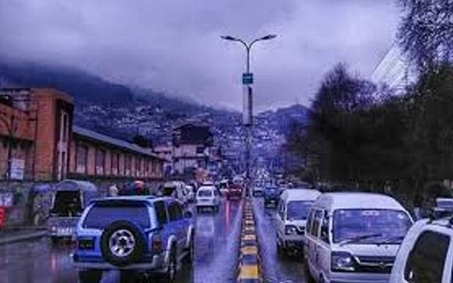 ایبٹ آباد شہر گرد نواح میں بارش، ریسکیو ٹیمیں ہائی الرٹ