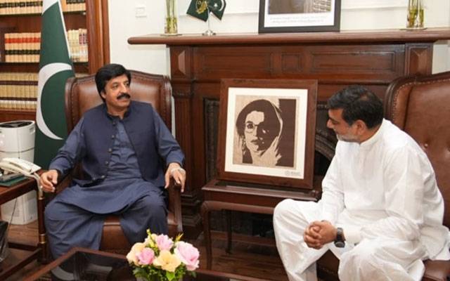 گورنر پنجاب سے پیپلز پارٹی لاہور کے فنانس سیکرٹری کی ملاقات