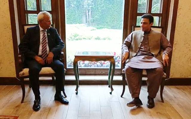 گورنر سندھ نہال ہاشمی اور حمزہ شہباز شریف کی ملاقات