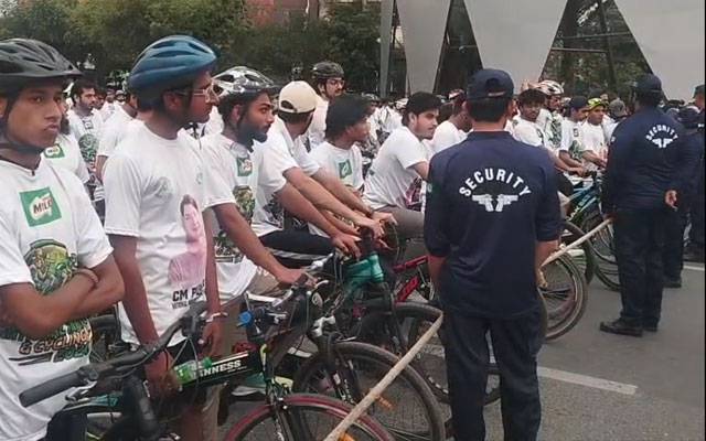 لاہور میں نیشنل میراتھن اور سائیکلنگ ریس، شہریوں کی بڑی تعداد میں شرکت