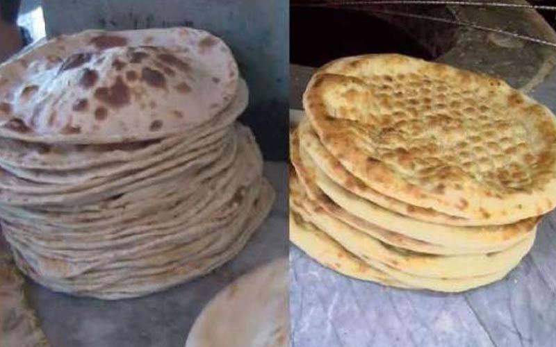 روٹی کی قیمت میں ایک سے 6 روپے کا اچانک اضافہ