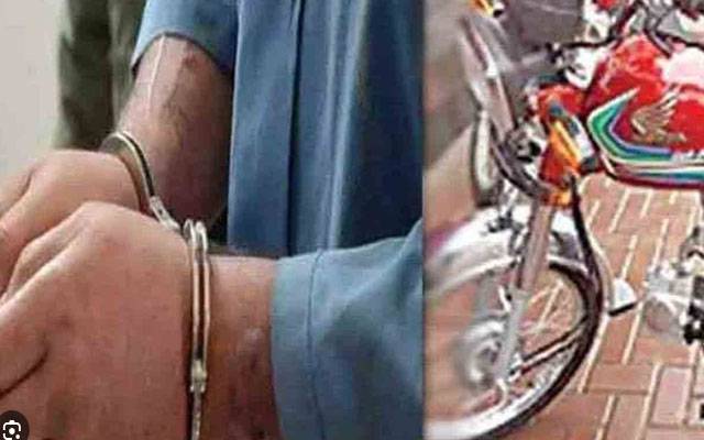 لاہور: سی سی ٹی وی فوٹیج کی مدد سے موٹر سائیکل چور گرفتار