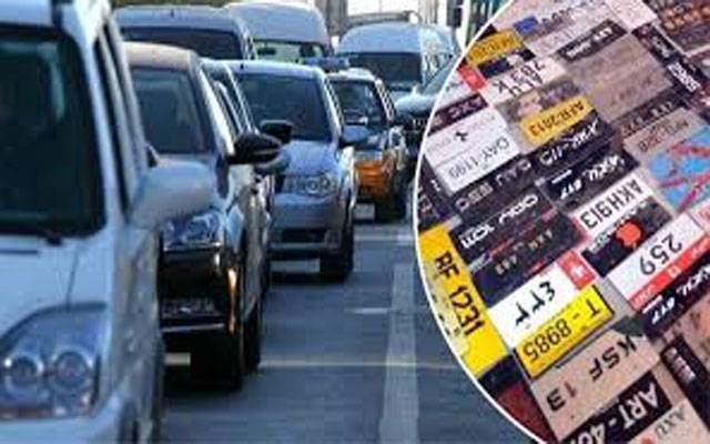کراچی : جعلی و فینسی نمبر پلیٹس کے خلاف کریک ڈاؤن