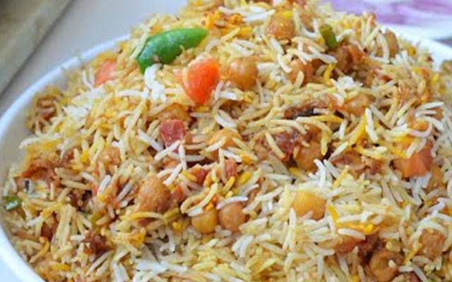 کابلی چنوں کی بریانی بنانے کی آسان ترکیب