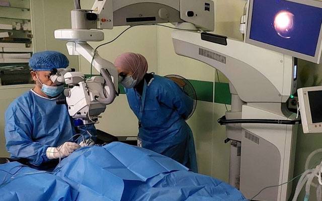 الحبیب آئی ہسپتال میں فری آئی کیمپ، 600 سے زائد آپریشن مکمل