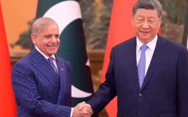 بیجنگ: وزیرِ اعظم محمد شہباز شریف کی صدر شی جنپنگ کے ساتھ ملاقات