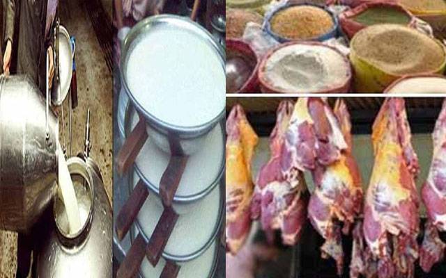  گوشت، دودھ اور دیگر اشیائے خورونوش مقررہ قیمتوں سے کہیں زیادہ نرخوں پر فروخت