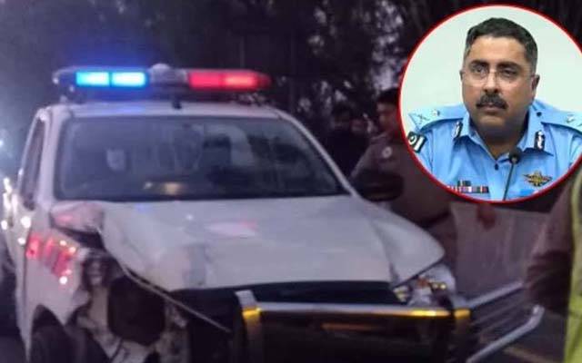  آئی جی اسلام آباد کے سکواڈ کی گاڑی کو حادثہ ؛ 5 اہلکار زخمی 