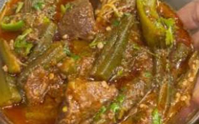   مزے داربھنڈی گوشت بنانے کی ترکیب
