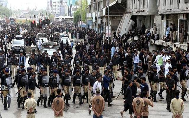 یومِ عاشورہ: پشاور میں سکیورٹی ہائی الرٹ، بی آر ٹی سروس معطل