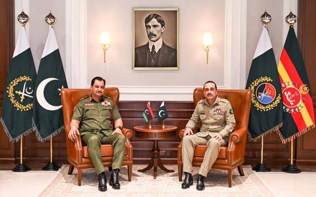 فیلڈ مارشل سے لیبیا کے ڈپٹی کمانڈر اِن چیف لیفٹیننٹ جنرل کی ملاقات: دوطرفہ دفاعی تعلقات کو مزید مضبوط بنانے پر زور 
