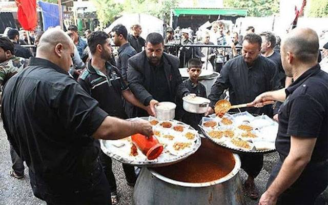 9 محرم الحرام: شہر بھر میں نذر و نیاز کا سلسلہ جاری