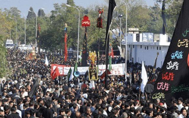 محرم الحرام: لاہور، راولپنڈی اور پشاور میں9 محرم کا جلوس اختتام پذیر، شبِ عاشور کے جلوس جاری