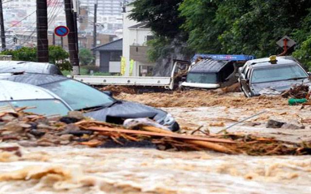 جاپان میں طوفان، شدید بارشیں ،الرٹ جاری
