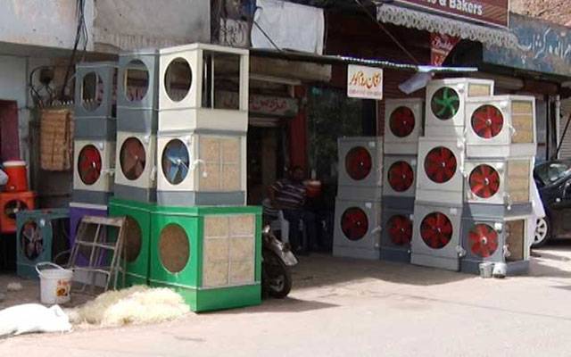گرمی کی شدت بڑھتے ہی ائیر کولرز کی مانگ میں اضافہ