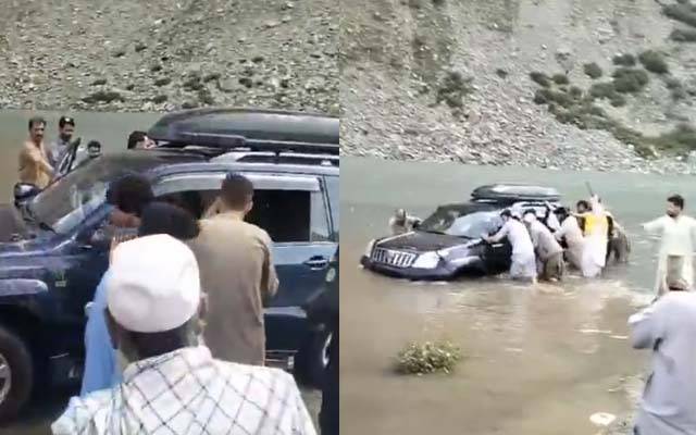 ٹک ٹاک ویڈیو بنانے کا جنون ؛ ایک اور گاڑی جھیل میں جاگری 