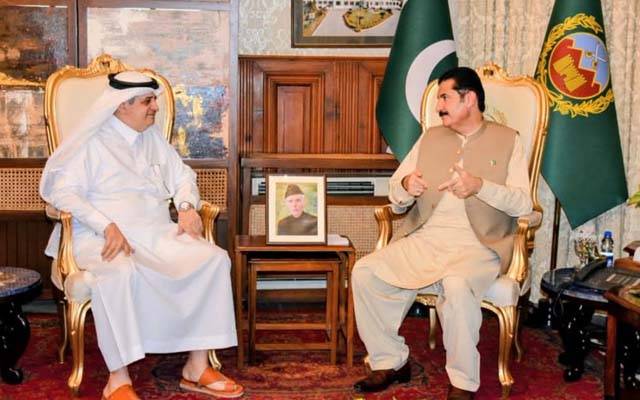  سعودی سفیر نواف بن سعید احمد المالکی کا گورنر ہاؤس پشاورکا دورہ ؛ گورنر کے پی کے سے ملاقات