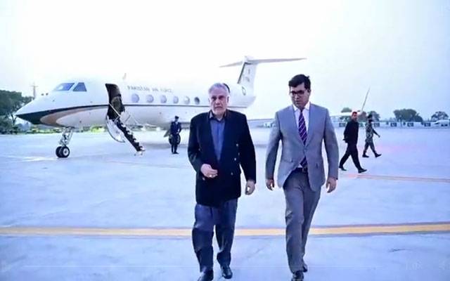اسحاق ڈار چین کا دورہ مکمل کرکے وطن واپس پہنچ گئے