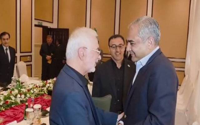وزیر داخلہ محسن نقوی سےایرانی ہم منصب اسکندر مومنی کی ملاقات