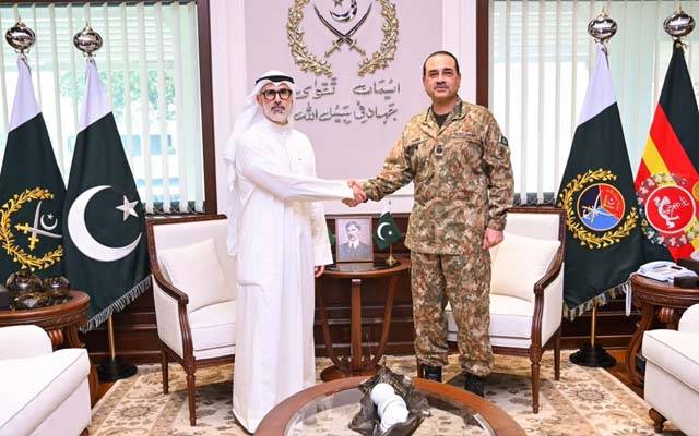 کویت کے وزیر خارجہ کی جی ایچ کیو راولپنڈی میں فیلڈ مارشل عاصم منیر سے ملاقات ، دوطرفہ تعاون کے فروغ پر تبادلۂ خیال