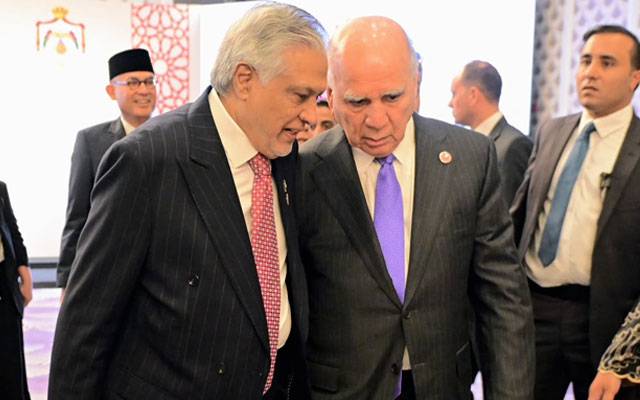اسحاق ڈار کی عراقی وزیر خارجہ سے ملاقات، دوطرفہ تعلقات پر تبادلہ خیال