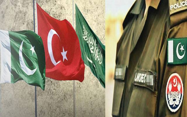 پاکستان، سعودی عرب، ترکیہ کے دفاعی معاہدے کی خوشی، پنجاب پولیس میں جشن