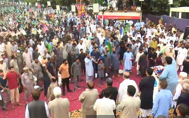 جماعت اسلامی کا احتجاجی دھرنے کو تیسرا روز: پیٹرول لیوی ختم اور بجلی سستی کا مطالبہ 