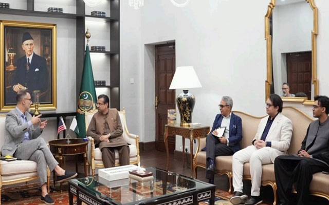  امریکی قونصل جنرل اسٹیٹسن سینڈرز کی مشیر وزیراعلیٰ پنجاب علی ڈار سے ملاقات