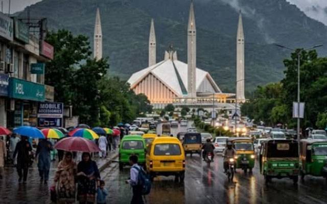 اسلام آباد میں کالے بادل برس پڑے،موسم خوشگوار ہوگیا